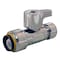 Apollo 1/2 in. Chromed Brass Push-To-Connect x 1/4 in. Push-To-Connect Quarter-Turn Straight Stop Valve FSBVS1214 - alternate 7